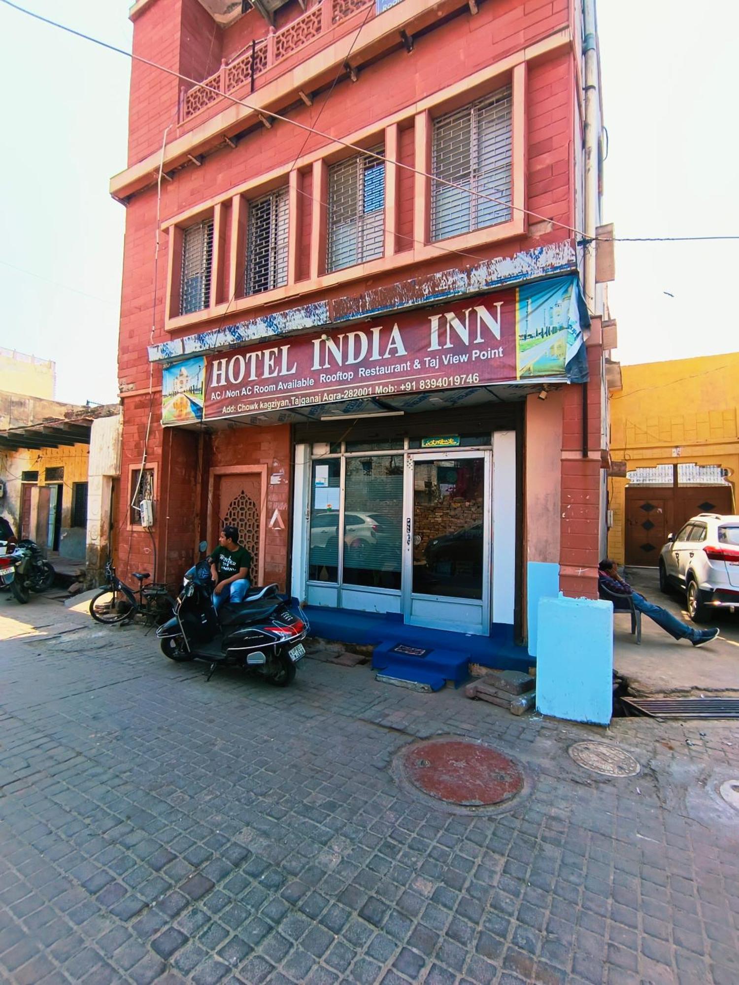 Hotel India Inn Walking Distance From Taj Mahal-- Rooftop Taj Mahal View Agra  Exterior foto